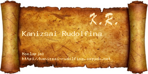 Kanizsai Rudolfina névjegykártya